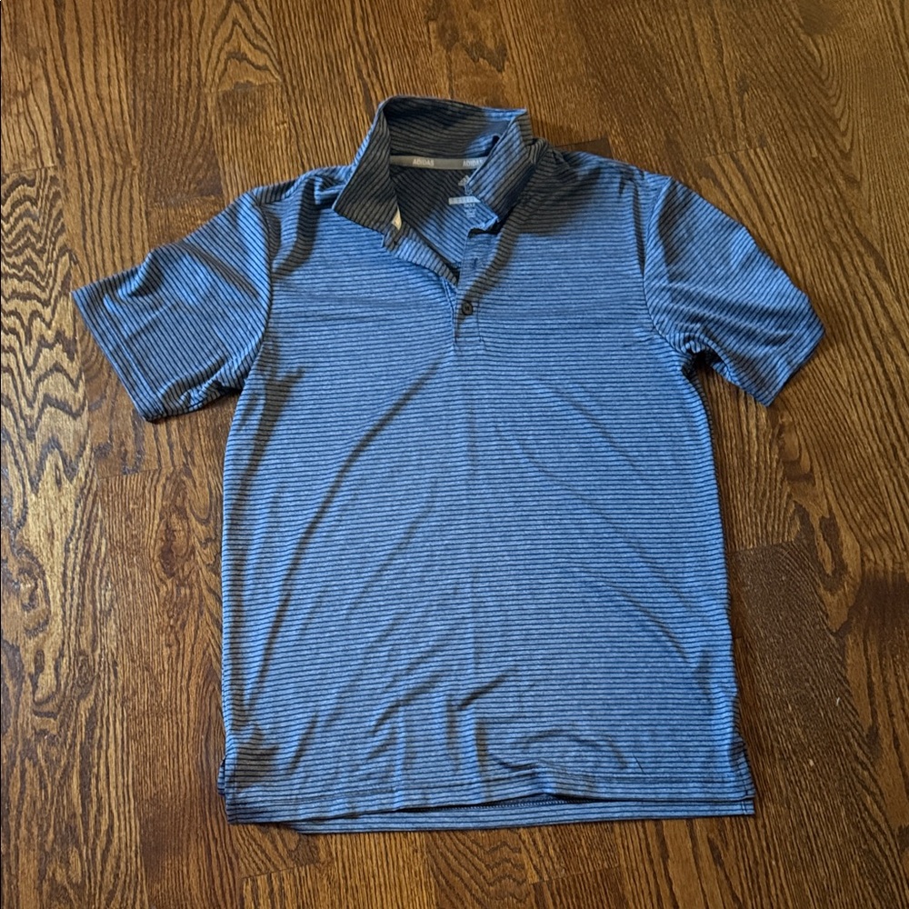 Navy Striped Polo Shirt for Men
